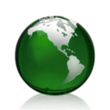 Globe Paperweight - Green | https://www.bestnamebadges.com