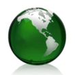 Globe Paperweight - Green | https://www.bestnamebadges.com