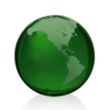 Globe Paperweight - Green | https://www.bestnamebadges.com