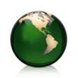 Globe Paperweight - Green | https://www.bestnamebadges.com
