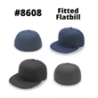 Flat Bill Fitted cap | https://www.bestnamebadges.com