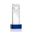 Stapleton Star Award on Base - Blue | https://www.bestnamebadges.com
