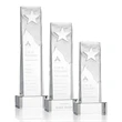 Stapleton Star Award on Base - Clear | https://www.bestnamebadges.com