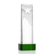 Stapleton Star Award on Base - Green | https://www.bestnamebadges.com