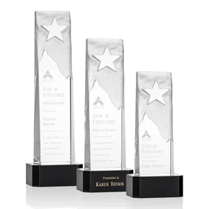 Stapleton Star Award on Base - Black | https://www.bestnamebadges.com
