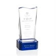 Violetta Award on Base - Blue | https://www.bestnamebadges.com