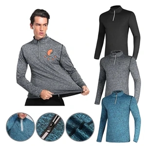 Quick Dry Polyester Long Sleeve Pullover Shirt