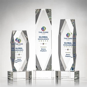 Delta VividPrint™ Award on Base - Clear | https://www.bestnamebadges.com