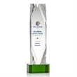 Delta VividPrint™ Award on Base - Green | https://www.bestnamebadges.com