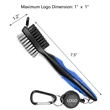 Golf Club Cleaning Brush | https://www.bestnamebadges.com