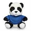7" Plush Panda with T-Shirt | https://www.bestnamebadges.com