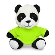 7" Plush Panda with T-Shirt | https://www.bestnamebadges.com