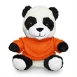 7" Plush Panda with T-Shirt | https://www.bestnamebadges.com