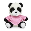 7" Plush Panda with T-Shirt | https://www.bestnamebadges.com
