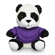 7" Plush Panda with T-Shirt | https://www.bestnamebadges.com