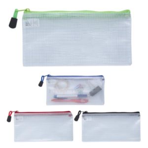 Clear Zippered Pencil Pouch | https://www.bestnamebadges.com