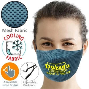 3-Layer Cooling Face Mask w/Screen Print | https://www.bestnamebadges.com