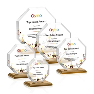 Leyland VividPrint™ Award - Amber | https://www.bestnamebadges.com