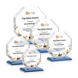 Leyland VividPrint™ Award - Sky Blue | https://www.bestnamebadges.com