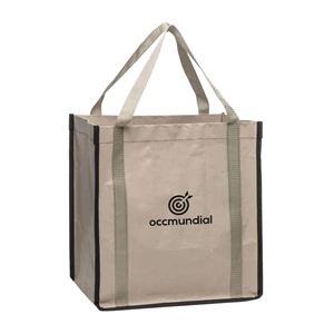 Huxley Kraft Tote Bag | https://www.bestnamebadges.com