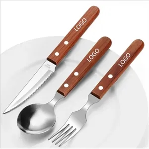 Steak Knife & fork & Spoon Cutlery Set