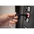 Touchless Black Acrylic Sanitary Key | https://www.bestnamebadges.com
