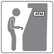 Touchless Black Acrylic Sanitary Key | https://www.bestnamebadges.com