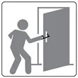 Touchless Black Acrylic Sanitary Key | https://www.bestnamebadges.com