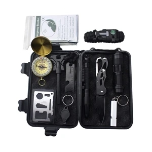 Multi Outdoor Camping Survival Kit 11pcs/set