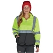 Quarter Zip Hi-Vis Sweatshirt | https://www.bestnamebadges.com
