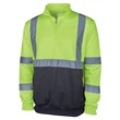 Quarter Zip Hi-Vis Sweatshirt | https://www.bestnamebadges.com