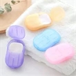 Portable Disposable Soap Paper Flakes | https://www.bestnamebadges.com