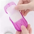 Portable Disposable Soap Paper Flakes | https://www.bestnamebadges.com