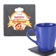 Square Slate Coaster w/ Custom Imprint & EVA Bottom Pad | https://www.bestnamebadges.com