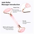 Rose Quartz Facial Jade Roller Gua Sha Set | https://www.bestnamebadges.com