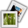 Full Color 4" Square Clear Glass Coaster w/ Custom Imprint | https://www.bestnamebadges.com