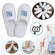 Custom Disposable Travel Hotel Slippers | https://www.bestnamebadges.com