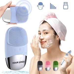 Vibration Silicone Facial Cleansing Brush
