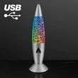 Groovy Glitter Lamp USB Mood Light | https://www.bestnamebadges.com