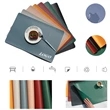 Heat-Resistant Leather placemat | https://www.bestnamebadges.com