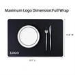 Heat-Resistant Leather placemat | https://www.bestnamebadges.com