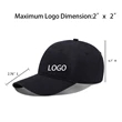 6 Panel Adjustable Cotton Baseball Cap | https://www.bestnamebadges.com