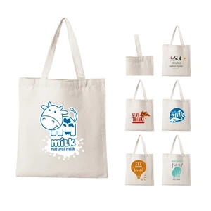 Lightweight Natural Canvas Convention Tote Bag With Shoulder