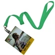 Combo Polyester Lanyards w/ PVC plastic ID Card | https://www.bestnamebadges.com