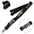 1" Polyester Lanyard w/ Buckle Release & Safety Break | https://www.bestnamebadges.com