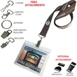 1" Lanyards w/ Badge Holder Combo Clear Vinyl | https://www.bestnamebadges.com