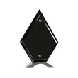 Diamond Piano Finish Floating Jade Glass Standup | https://www.bestnamebadges.com