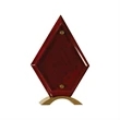 Diamond Piano Finish Floating Jade Glass Standup | https://www.bestnamebadges.com