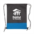 Pathway Non-Woven Drawstring Backpack | https://www.bestnamebadges.com