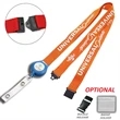 1" Polyester Badge Reel Lanyard Combo w/ Safety Breakaway | https://www.bestnamebadges.com
